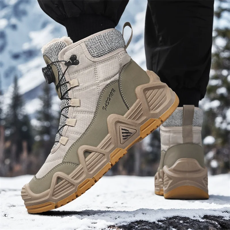Outdoor Hunting Boots For Men - Pele quente ao ar livre dos