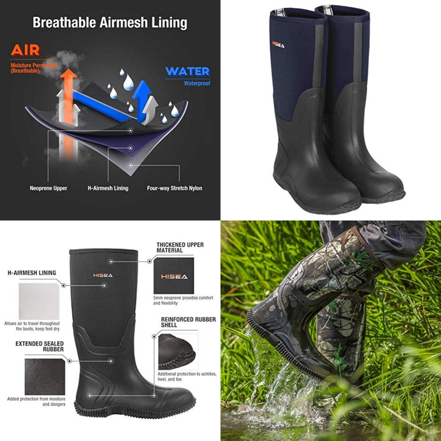 Outdoor Hunting Boots For Men - Botas de Chuva Masculinas HISEA, Botas
