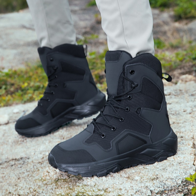 Wildman Hunting & Outdoor Robertson Photos - Botas táticas masculinas com cadarço, botas