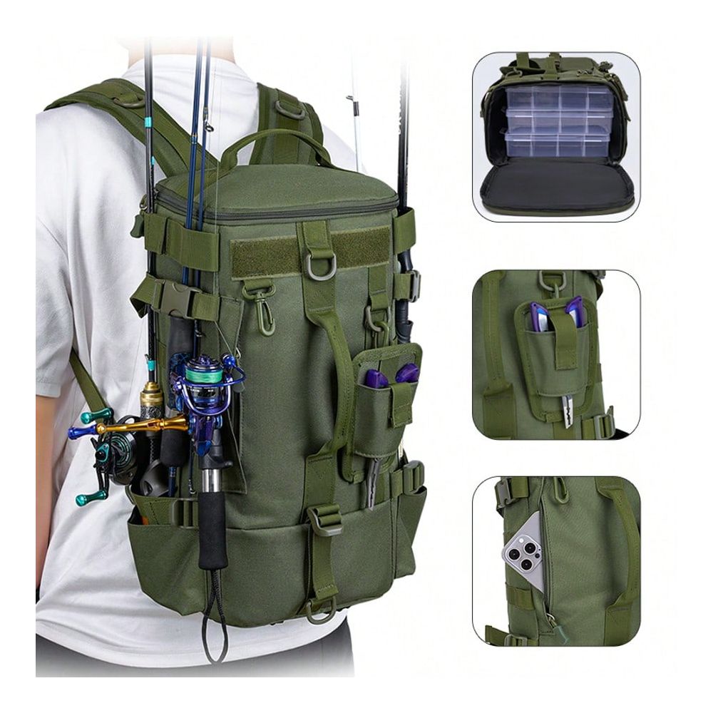 Outdoor Hunting Gear Storage - Mochila de Pesca Masculina, Bolsa de