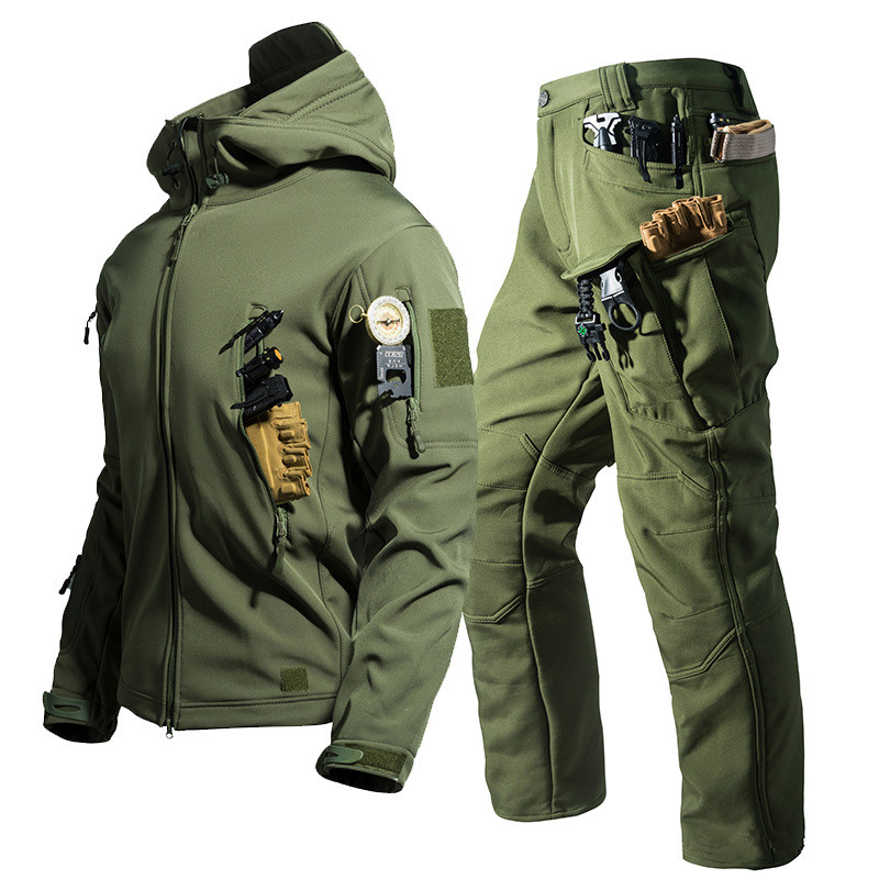 Nova Jaqueta Tática Soft Shell - Men'S Outdoor Hunting Jacket avaliação e preço