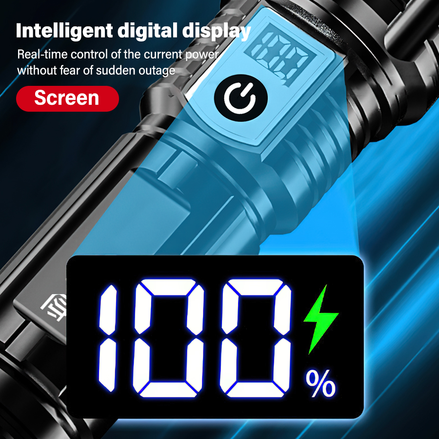 Lanterna led de alta potência, - Tactical Flashlight Rechargeable avaliação e preço