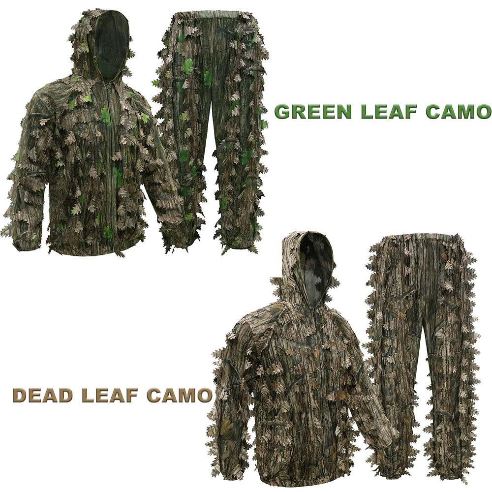 Caça ao ar livre adulto folhas - Ghillie Suit Woodland avaliação e preço