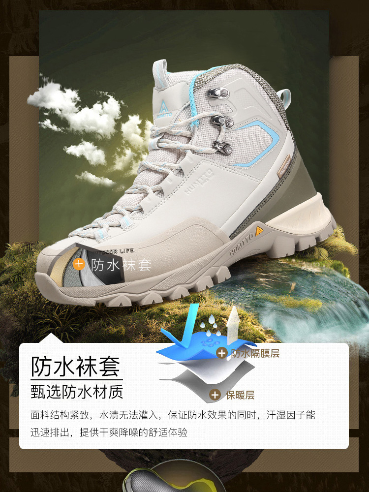 Humtto-Sapatos impermeáveis pa - Outdoor Hunting Boots For Men avaliação e preço