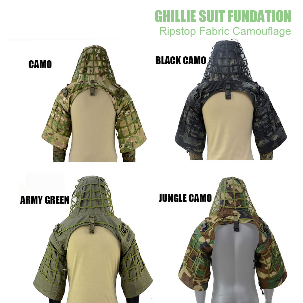 Base de terno Ghillie, Poncho  - Ghillie Suit Woodland avaliação e preço