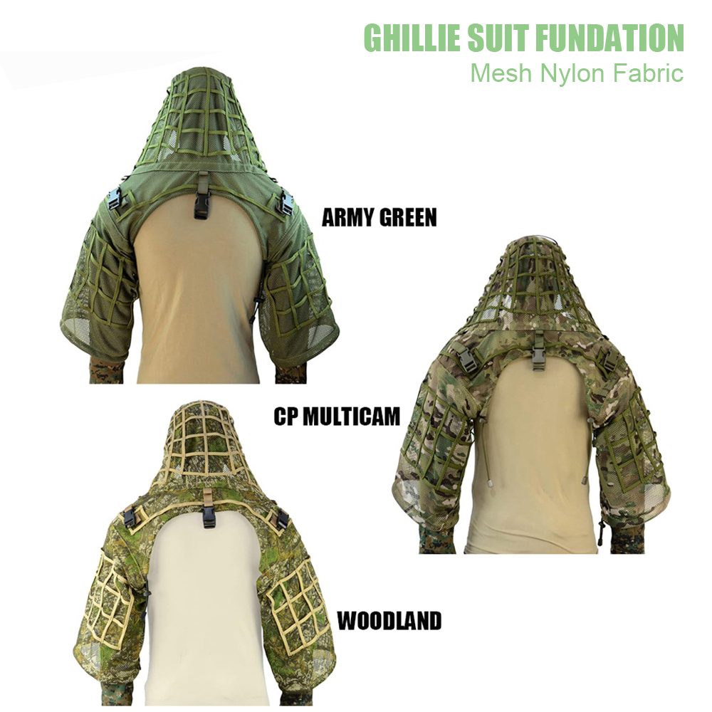 Base de terno Ghillie, Poncho  - Ghillie Suit Woodland avaliação e preço
