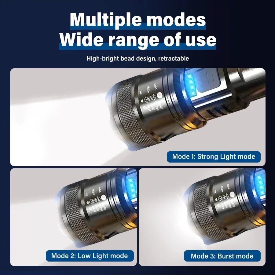 Lanterna led de alta potência, - Tactical Flashlight Rechargeable avaliação e preço