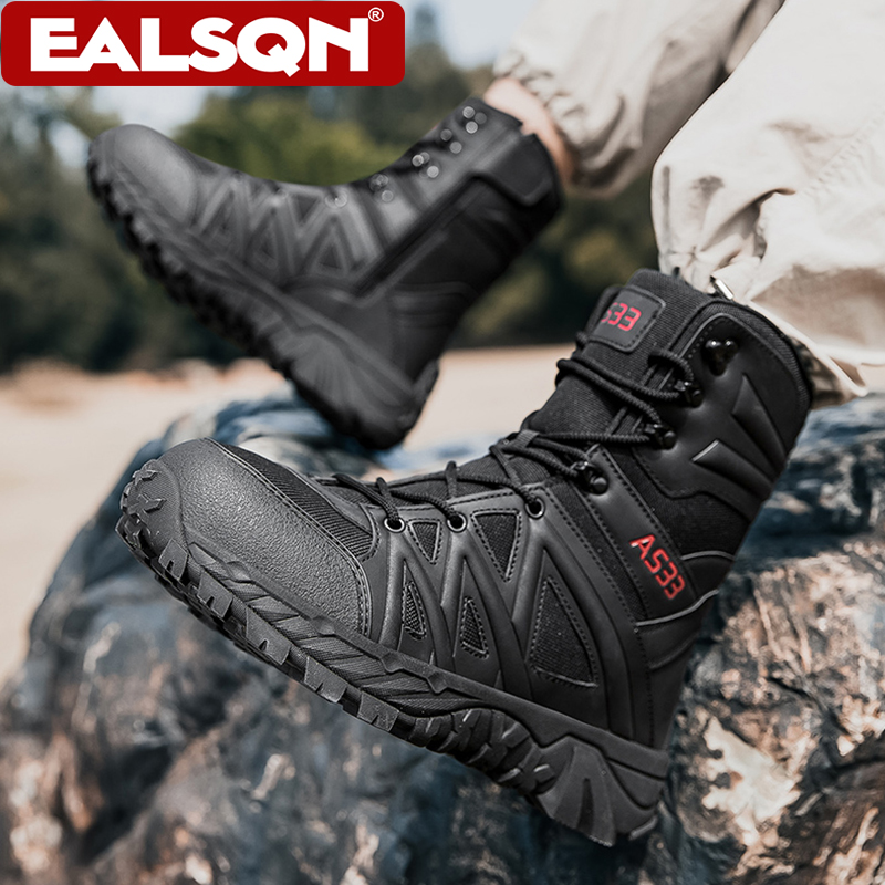 Botas de cano alto para homem, - Outdoor Hunting Boots For Men avaliação e preço