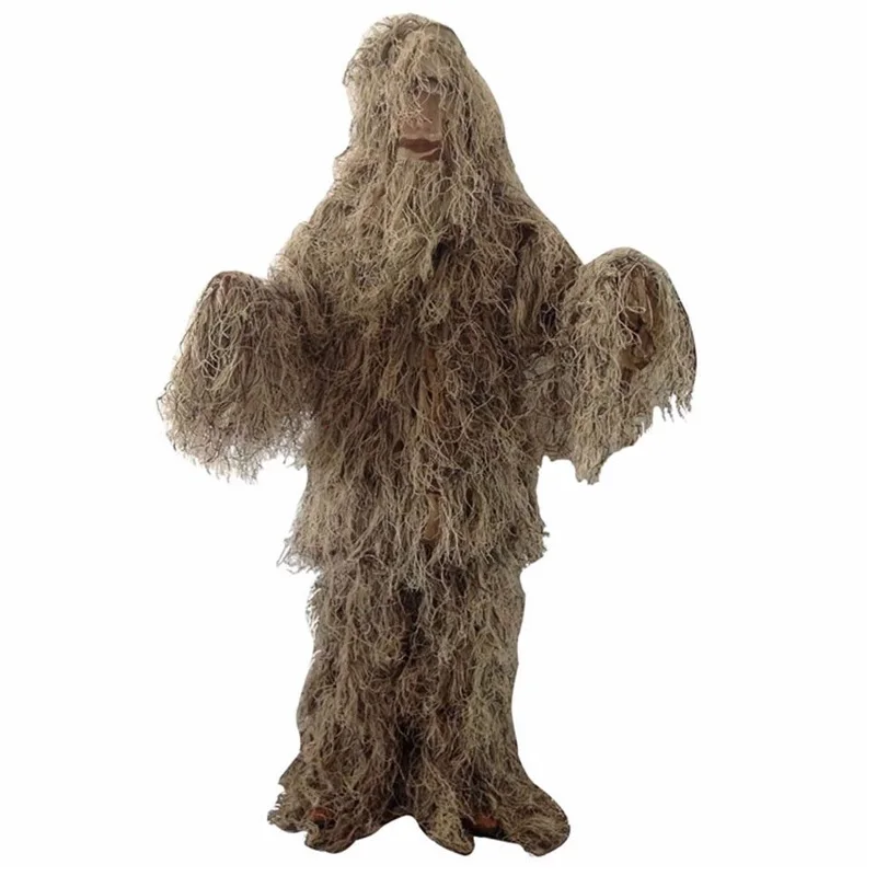 5 pçs adulto ghillie terno cri - Ghillie Suit Woodland avaliação e preço
