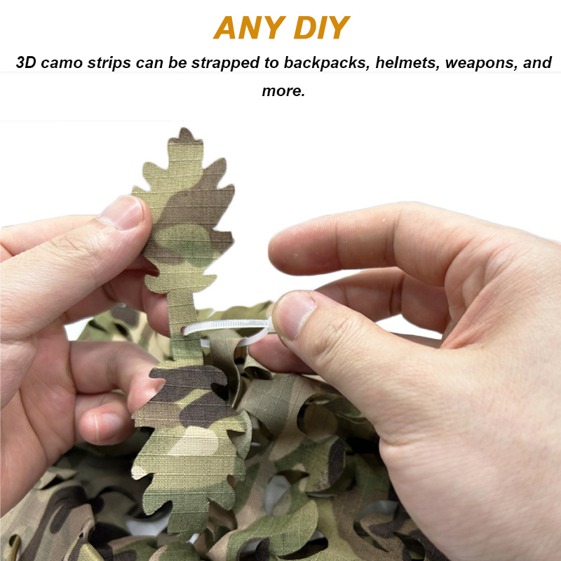 5 pçs/set 3d camuflagem tiras  - Ghillie Suit Woodland avaliação e preço