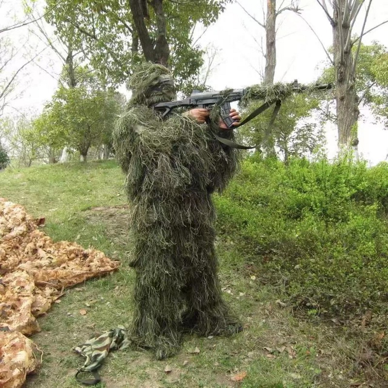 3D Bionic Folha Camuflagem Ghi - Ghillie Suit Woodland avaliação e preço