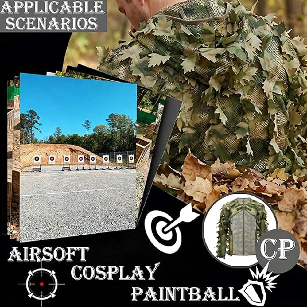 Jaqueta Camuflada Estilo Capa  - Ghillie Suit Woodland avaliação e preço