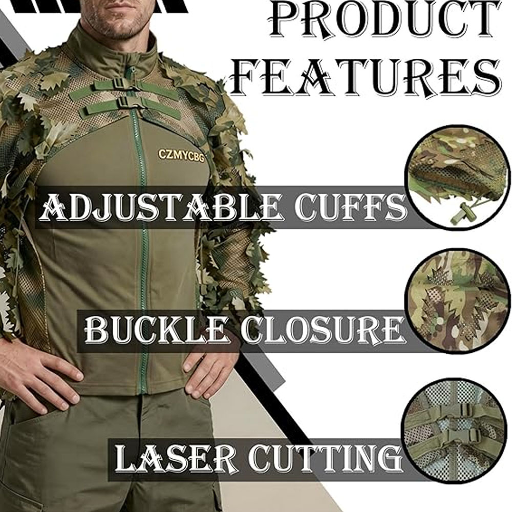 Jaqueta Camuflada Estilo Capa  - Ghillie Suit Woodland avaliação e preço