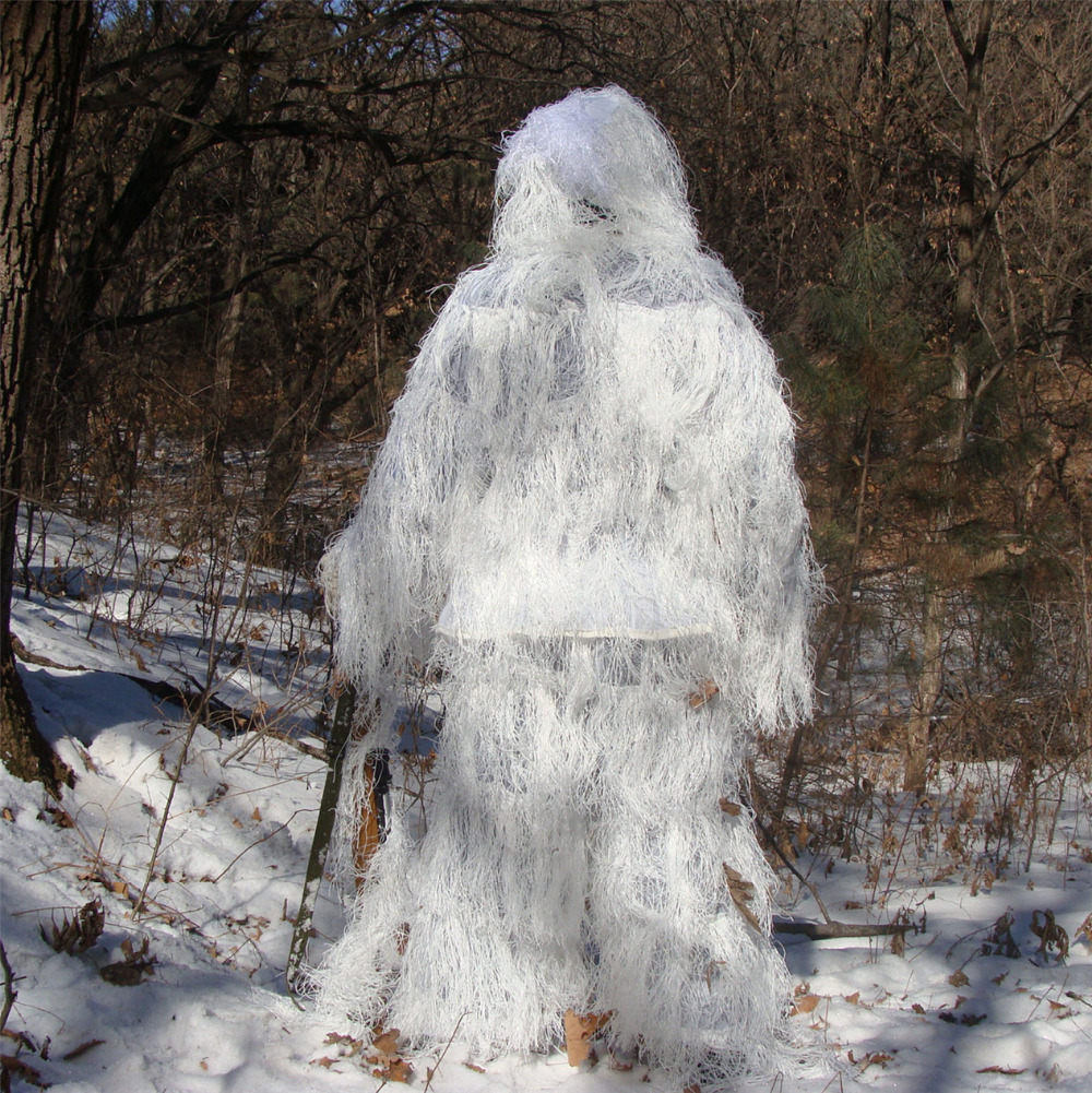 Inverno 3D Branco Neve Ghillie - Ghillie Suit Woodland avaliação e preço