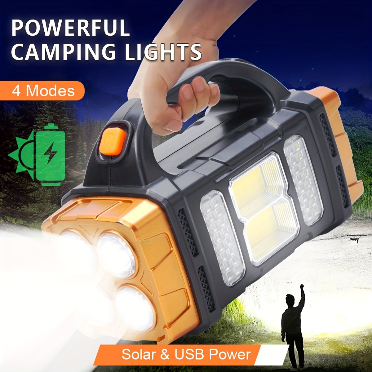 Nova Lanterna LED Solar Recarr - Tactical Flashlight Rechargeable avaliação e preço