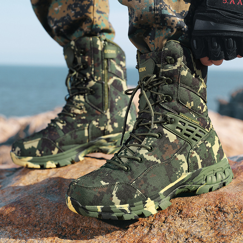 Botas masculinas de alta quali - Outdoor Hunting Boots For Men avaliação e preço