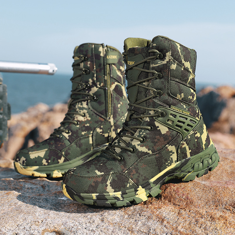 Botas masculinas de alta quali - Outdoor Hunting Boots For Men avaliação e preço