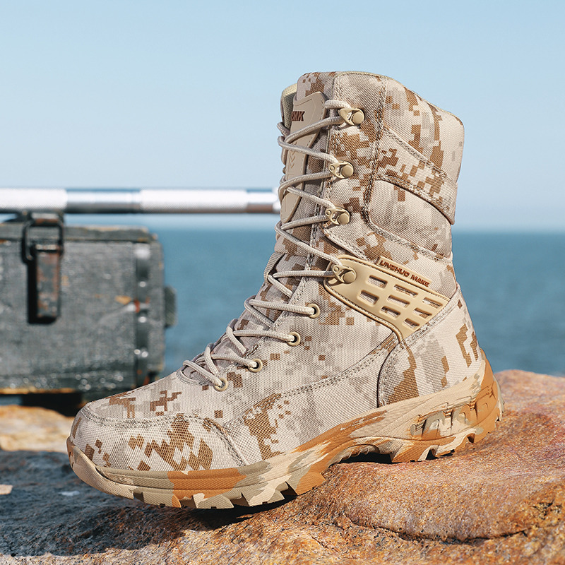Botas masculinas de alta quali - Outdoor Hunting Boots For Men avaliação e preço
