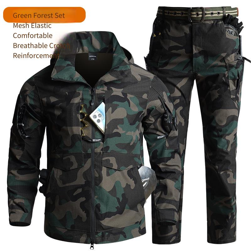 Conjunto Tático Camuflado Masc - Men'S Outdoor Hunting Jacket avaliação e preço