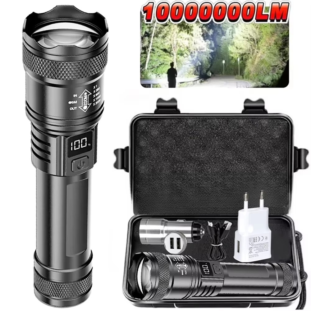 Lanterna LED Recarregável com  - Tactical Flashlight Rechargeable avaliação e preço
