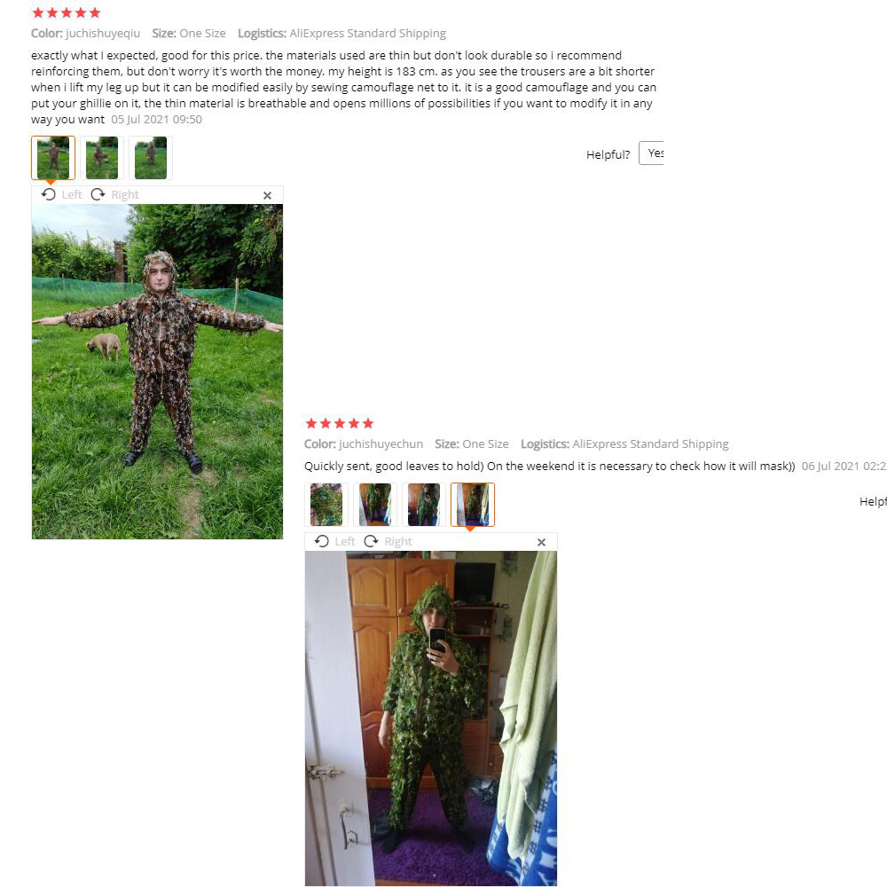 Nova flor pegajosa folhas biôn - Ghillie Suit Woodland avaliação e preço