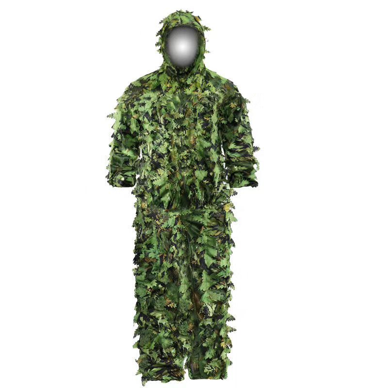 Nova flor pegajosa folhas biôn - Ghillie Suit Woodland avaliação e preço