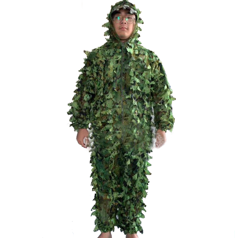 Nova flor pegajosa folhas biôn - Ghillie Suit Woodland avaliação e preço